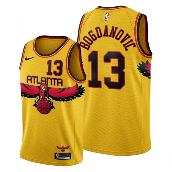 NBA Atlanta Hawks Trikot Bogdan Bogdanovic 13 Nike 2021-22 City Edition Throwback 90s Swingman - Herren NBA Atlanta Hawks Trikot Bogdan Bogdanovic 13 Nike 2021-22 City Edition Throwback 90s Swingman - Herren